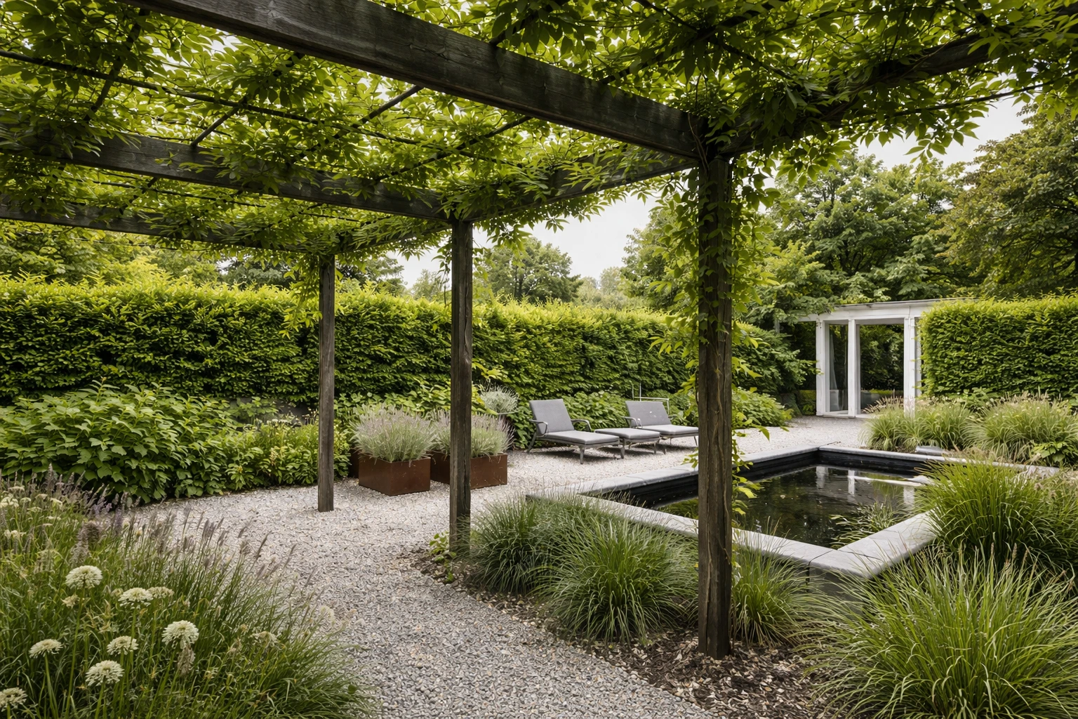 brise vue jardin de ville urbain