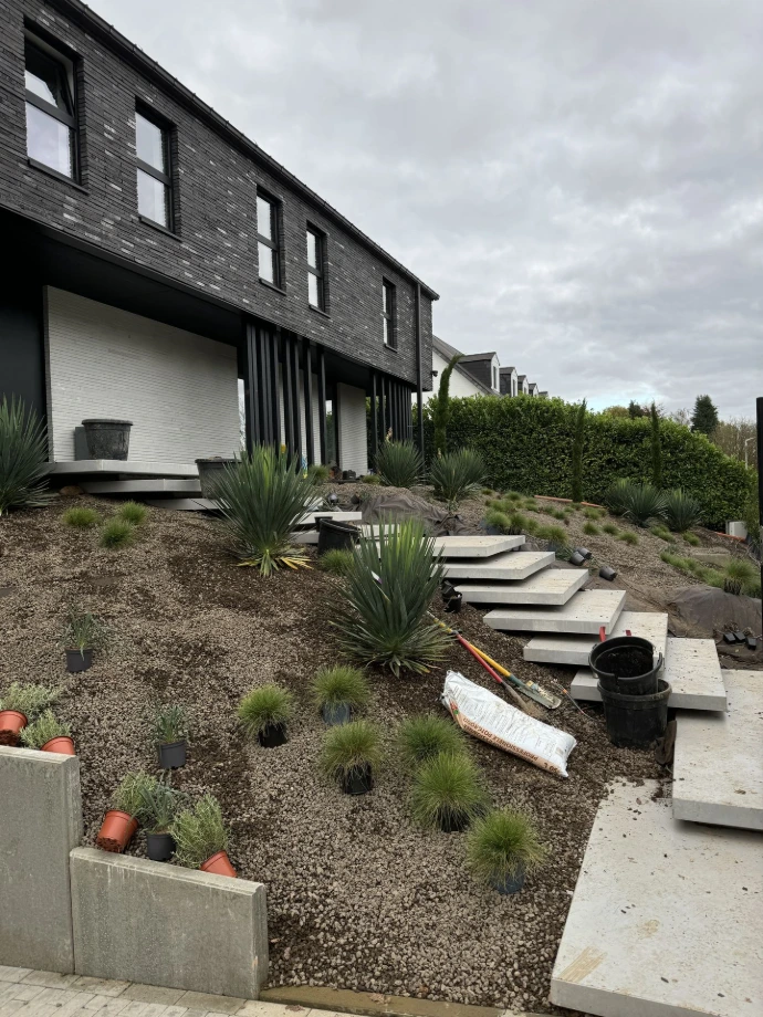 Jardin minéral avec gravier  Waterloo