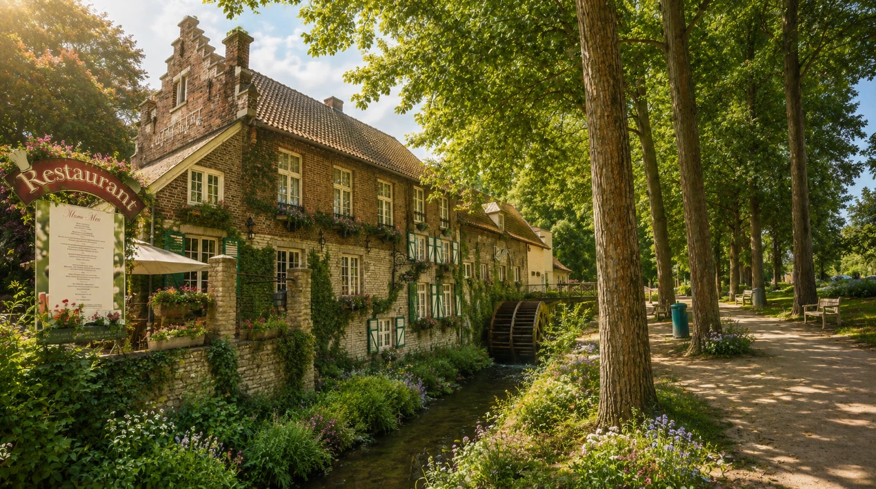 Landscape architect in Woluwe-Saint-Lambert  The Lindekemale mill